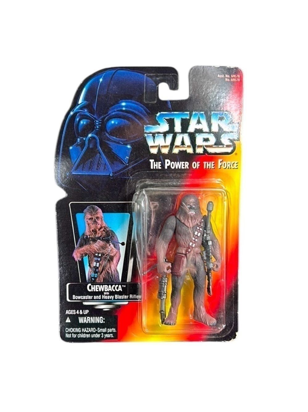 Vintage 1995 Star Wars Chewbacca With Bowcaster and Heavy Blaster Rifle